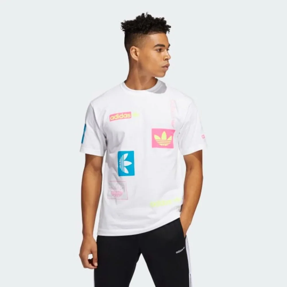NWT!‎ adidas Multi Hit White Youth Tee